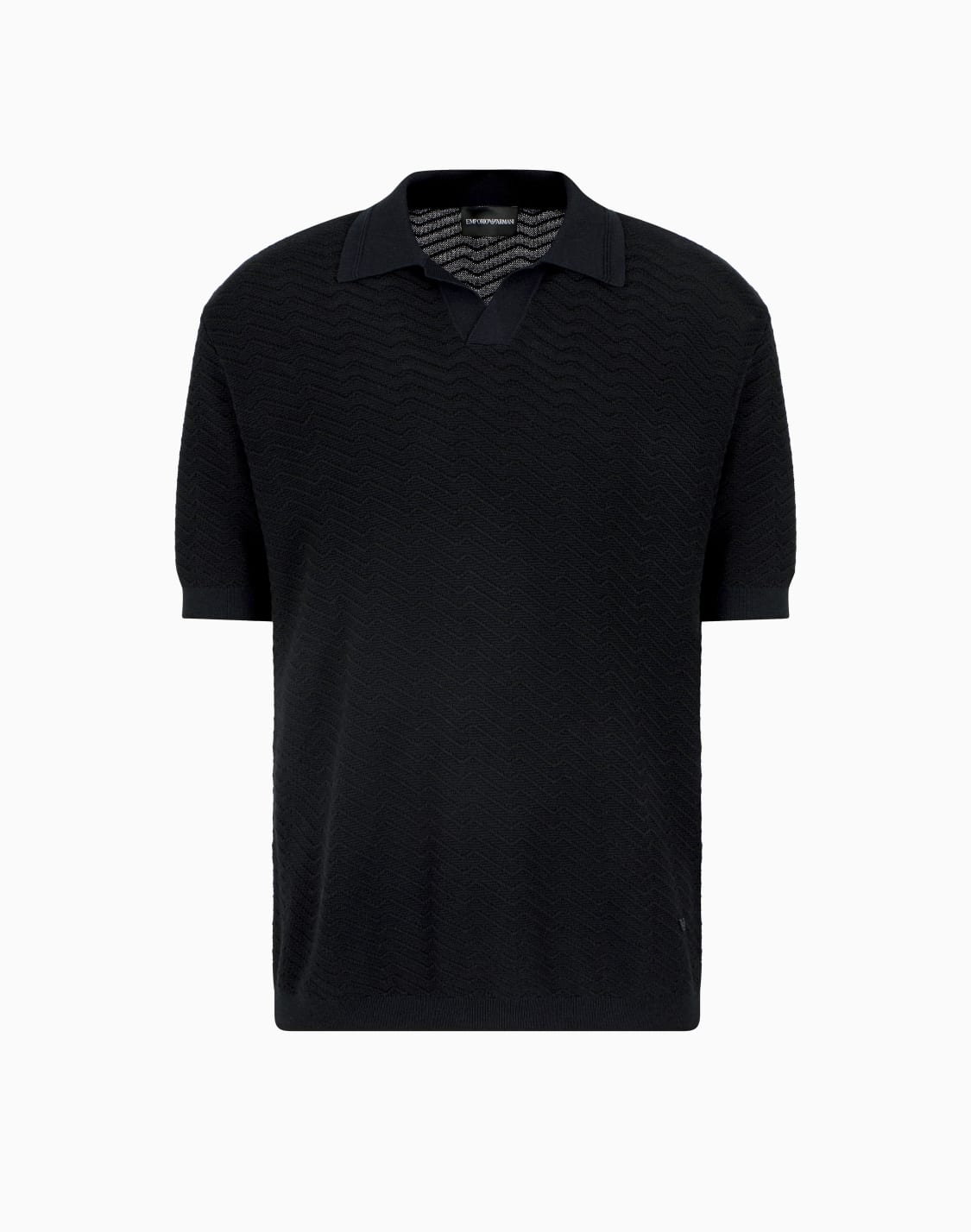 maglia-collo-polo-in-misto-lana-e-lyocell-punti-fantasia-asv-blu-navy--emporio-armani