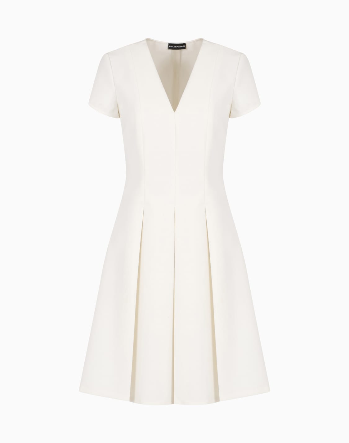 us-exclusive-flared-dress-with-godet-pleats-white--emporio-armani