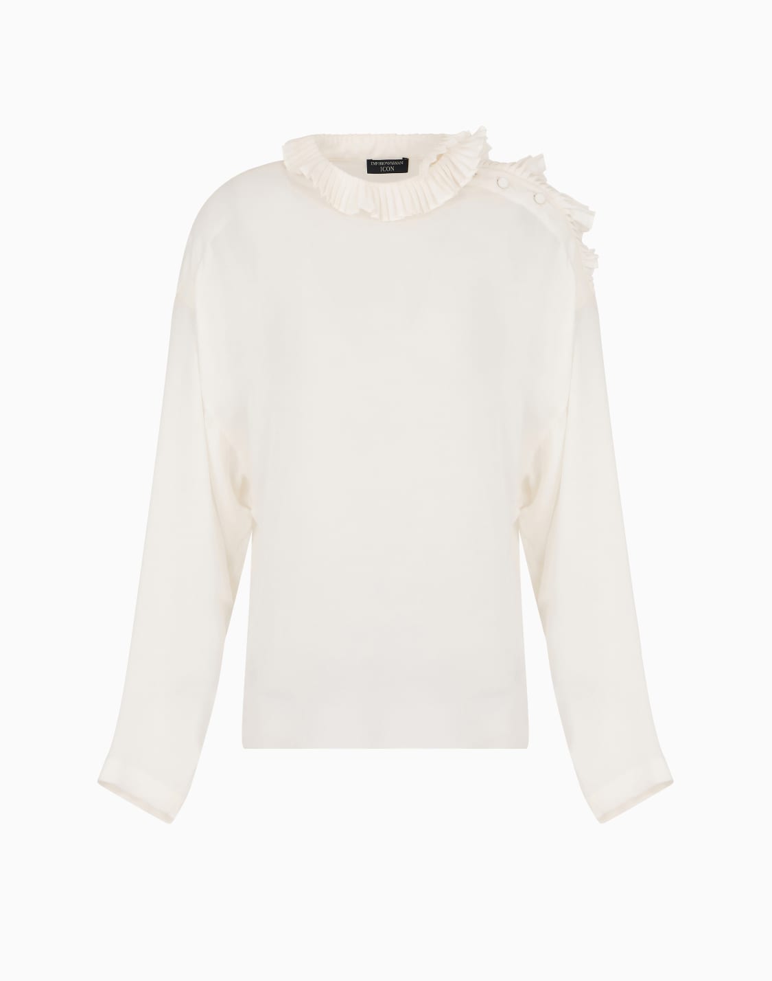 icon-silk-double-georgette-blouse-with-pleats-at-the-neck-and-shoulders-white--emporio-armani