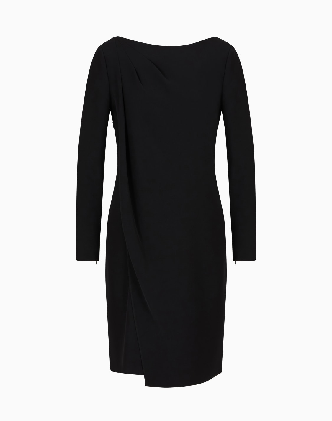 technical-cady-dress-with-front-panel-black--emporio-armani