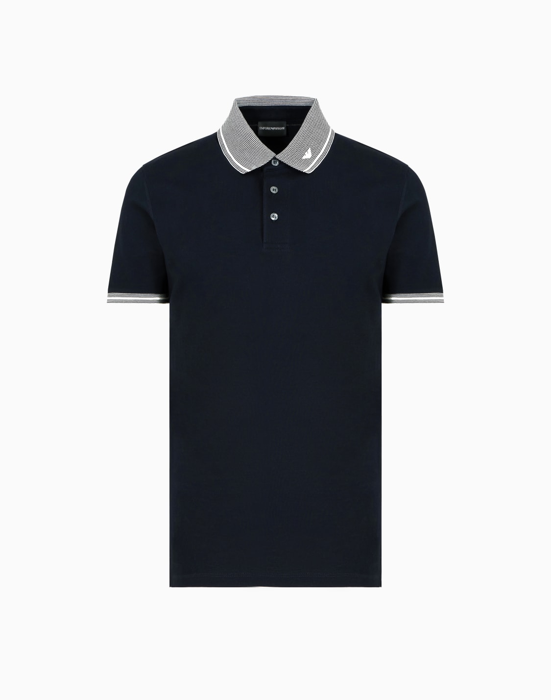 polo-de-piqu-con-cuello-perfilado-azul-marino--emporio-armani