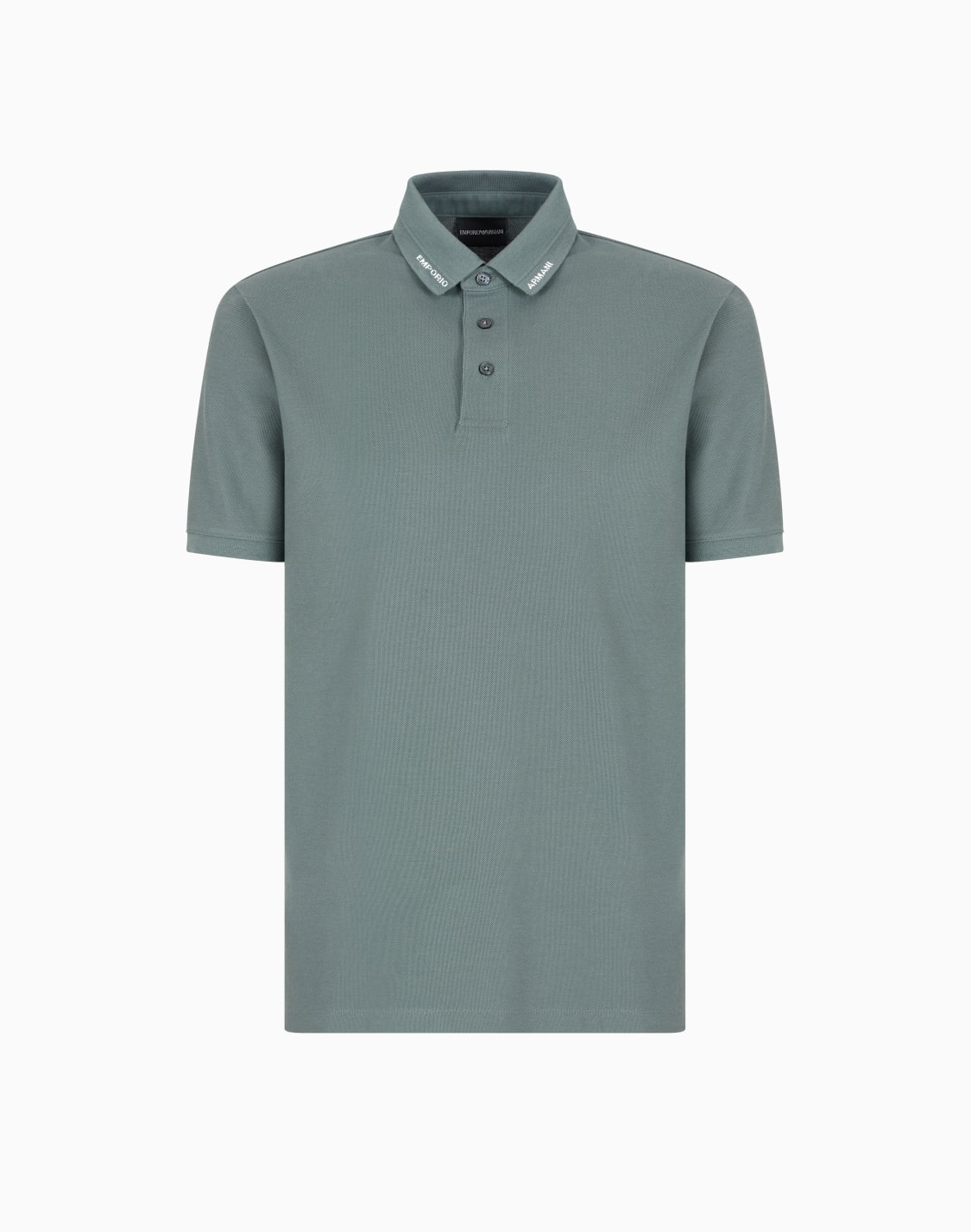 polo-de-punto-con-logotipo-en-el-cuello-verde--emporio-armani