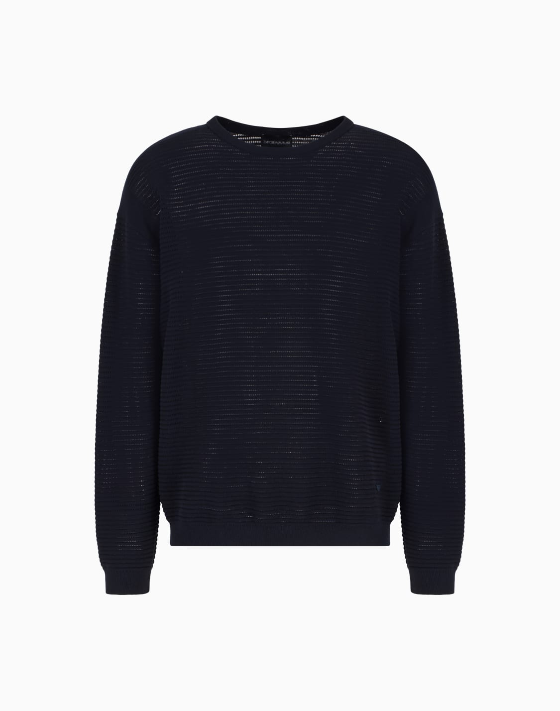 maglione-trama-effetto-micro-traforato-blu-navy--emporio-armani