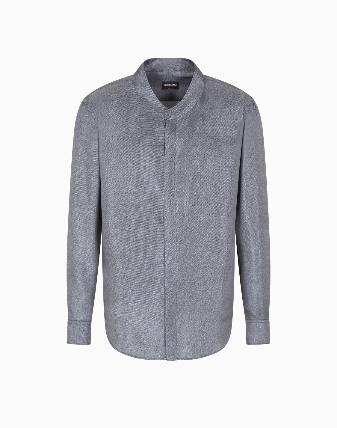 giorgios-シャツ-シルクツイル-斜めプリント-グレ--giorgio-armani