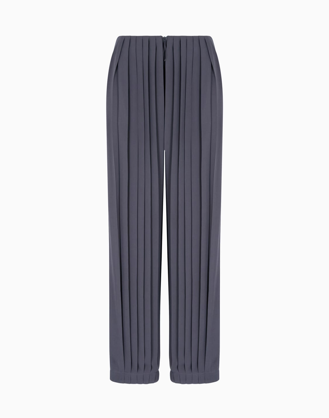 pantalon-en-triple-georgette-de-soie-plisse-asv-gris--giorgio-armani