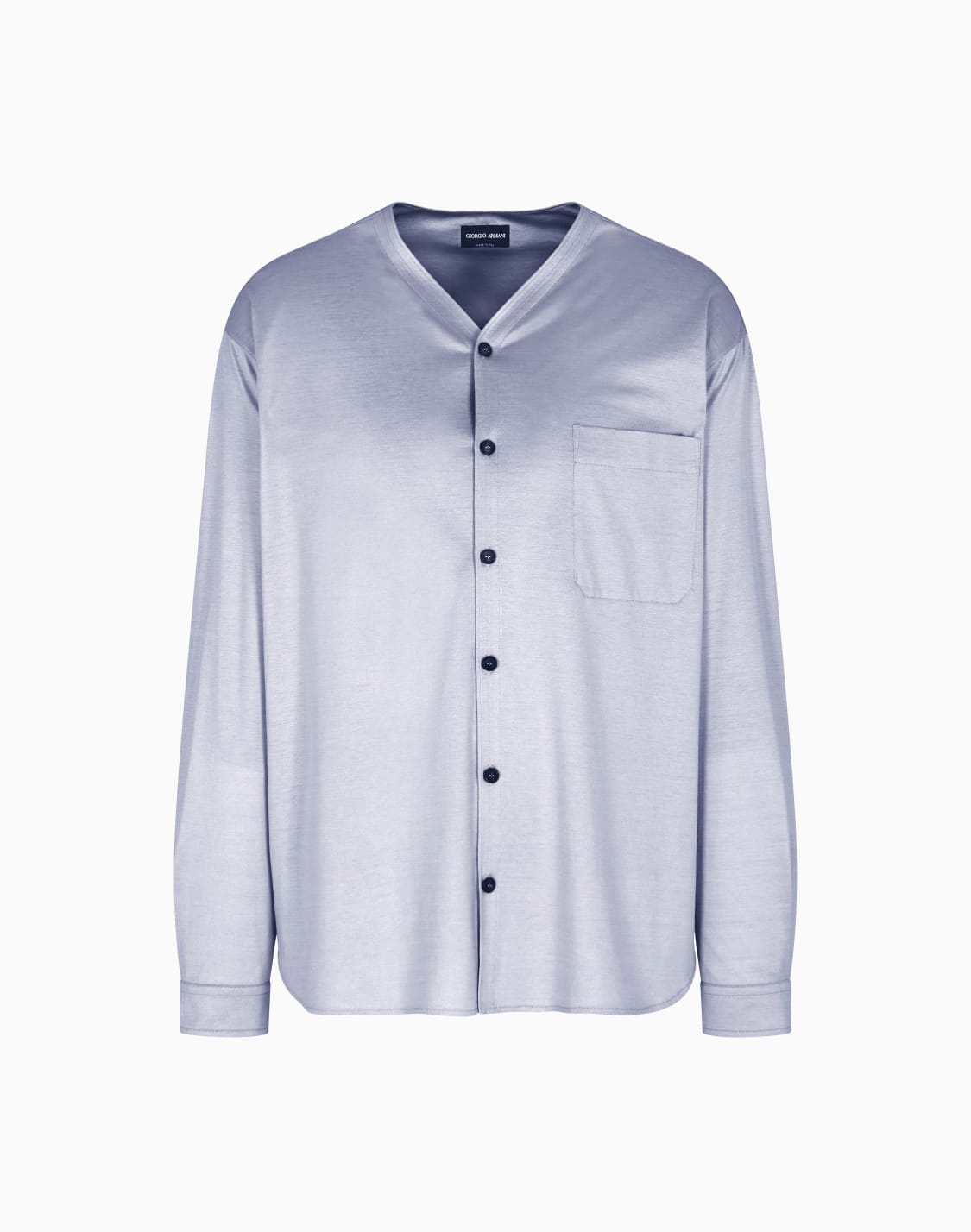 chemise-en-interlock-de-soie-et-coton-gris--giorgio-armani