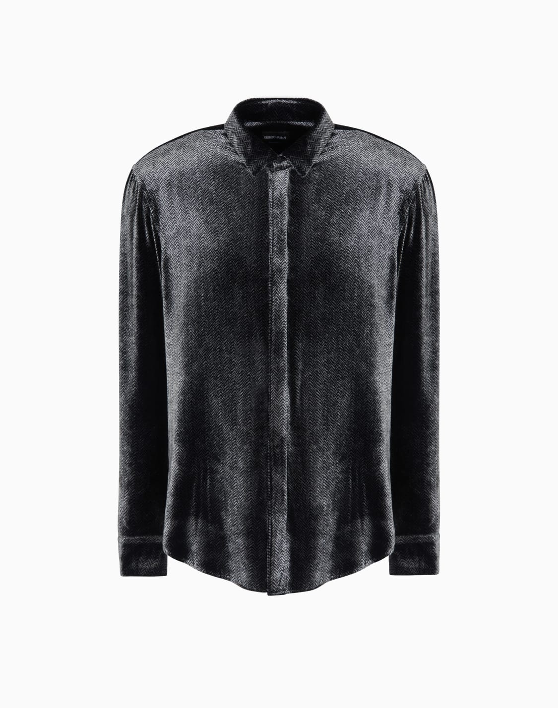 シャツ-シルクレヨン-ブラック--giorgio-armani