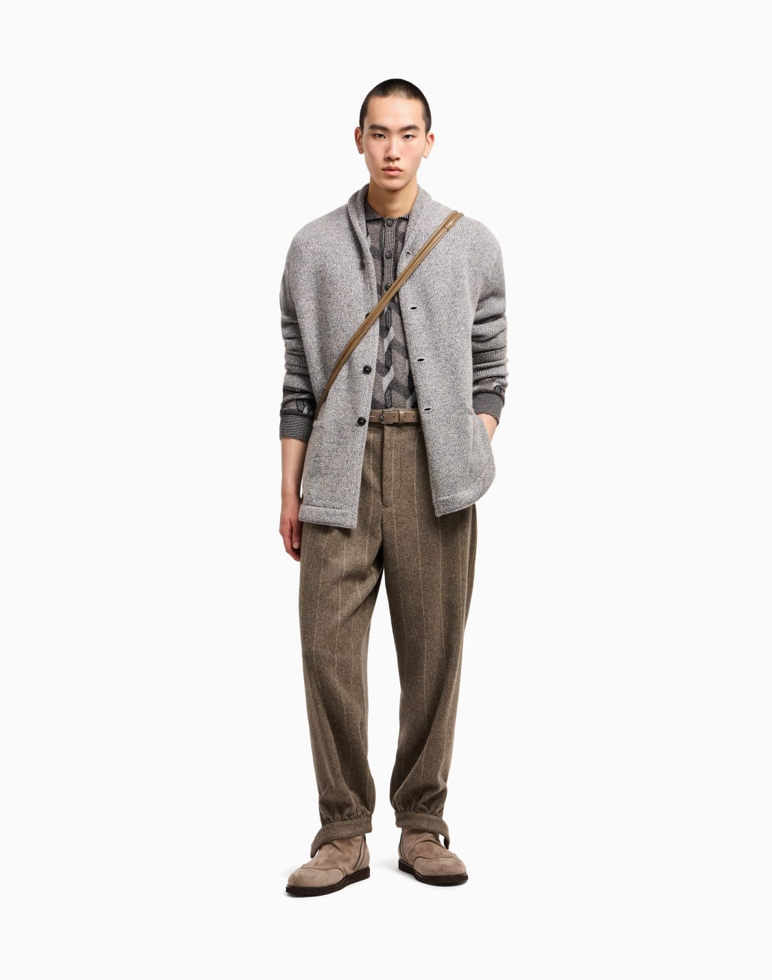 カディガンジャケット-カシミアコットン-ニット-アイス--giorgio-armani