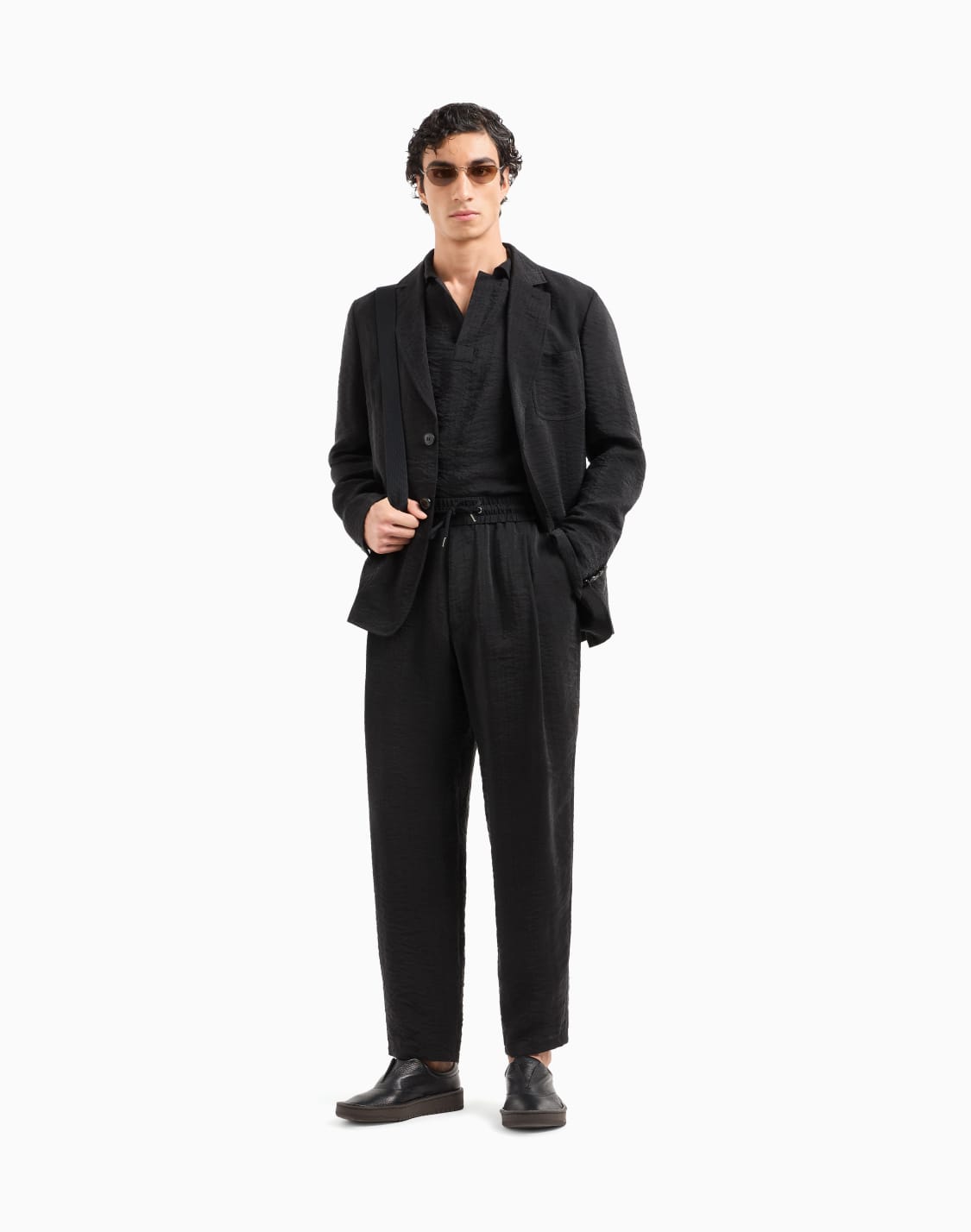 single-breasted-jacket-in-jacquard-cupro-black--giorgio-armani