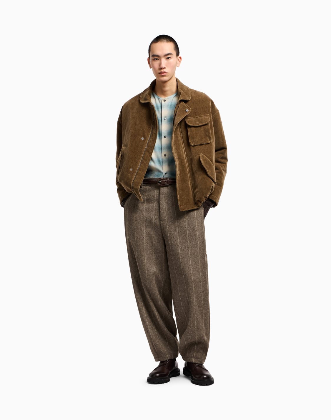 blousons-marron--giorgio-armani