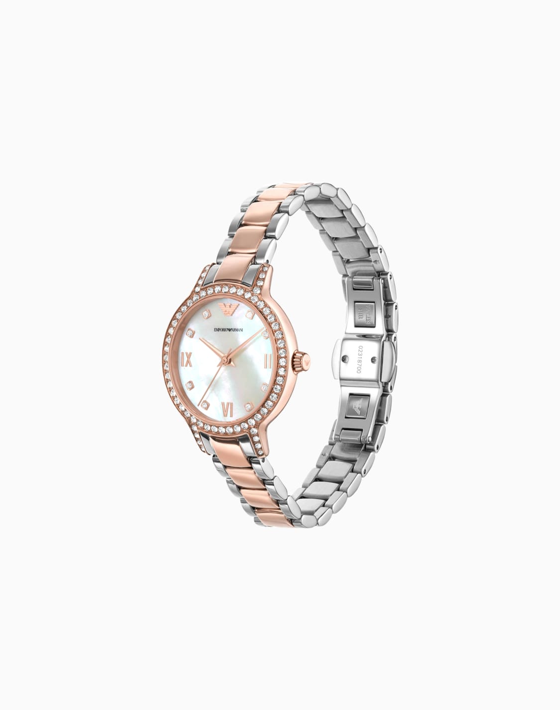 montre-trois-aiguilles-avec-bracelet-bicolore-en-acier-inoxydable-multicolore--emporio-armani