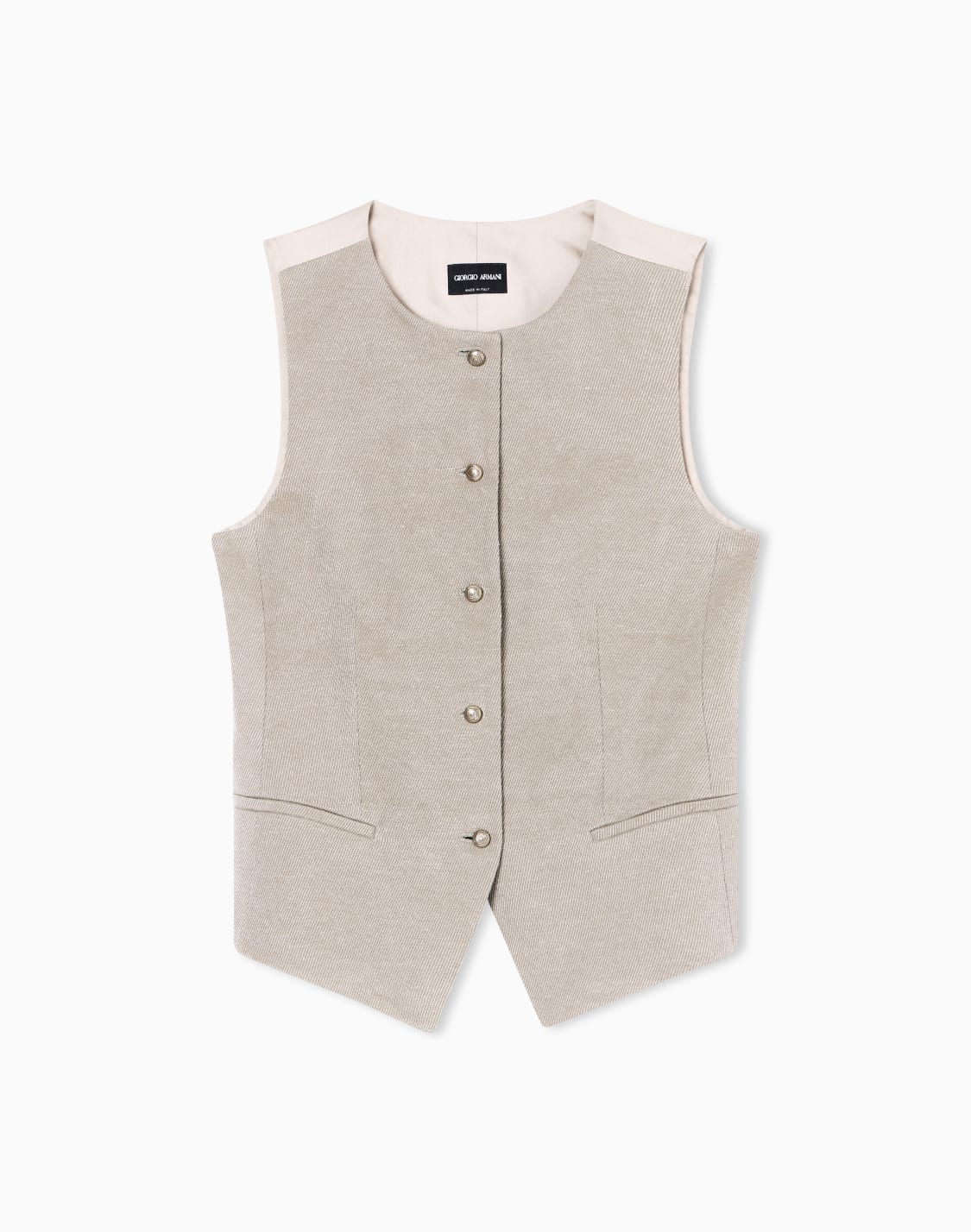 single-breasted-waistcoat-in-hemp-viscose-and-cotton-cavalry-beige--giorgio-armani