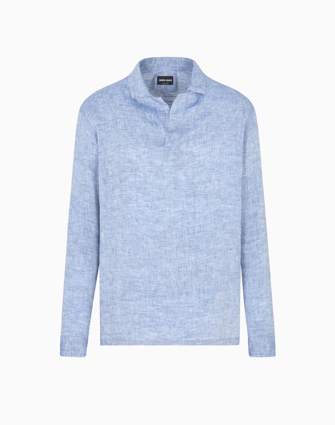 polo-shirt-in-pure-linen-canvas-blue--giorgio-armani
