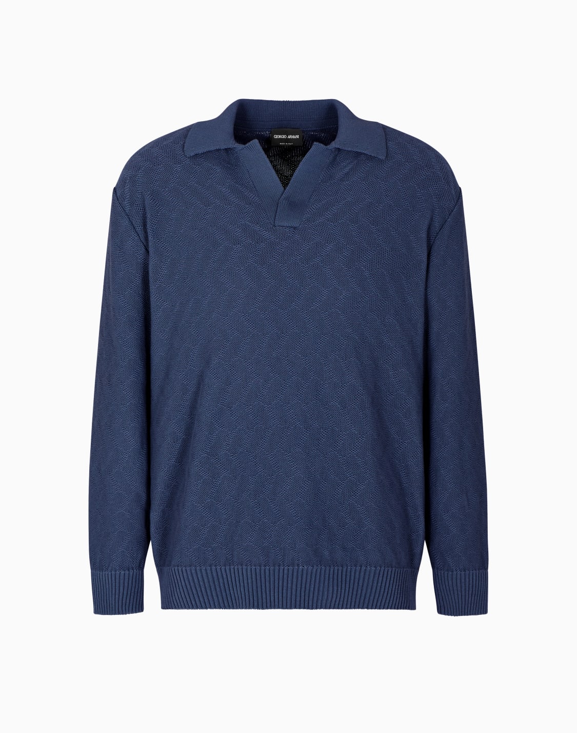 cotton-jacquard-knitted-polo-shirt---giorgio-armani