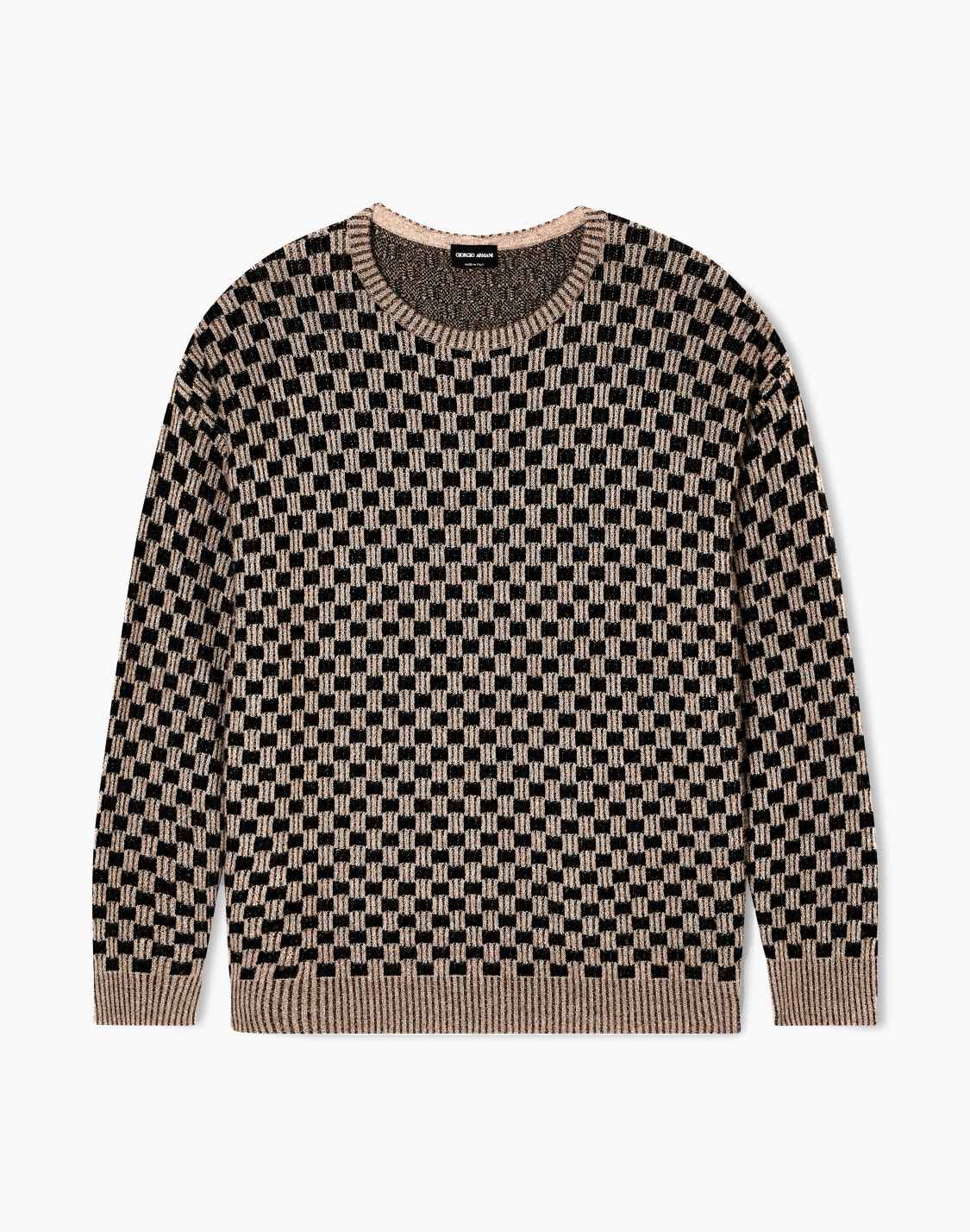 pullover-mit-rundhalsausschnitt-gefertigt-aus-einer-mischung-aus-kaschmir-wolle-und-seide-in-jacquard-stoff-verarbeitung-schwarz--giorgio-armani