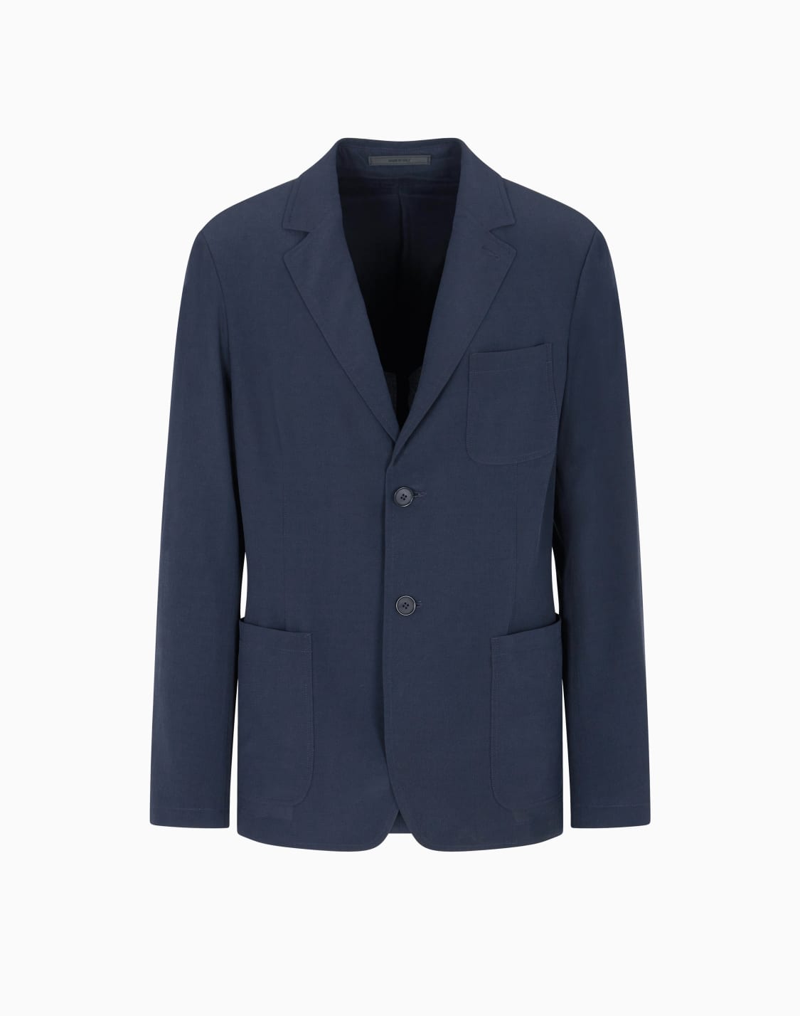veste-simple-boutonnage-en-crpe-de-soie-bleu--giorgio-armani