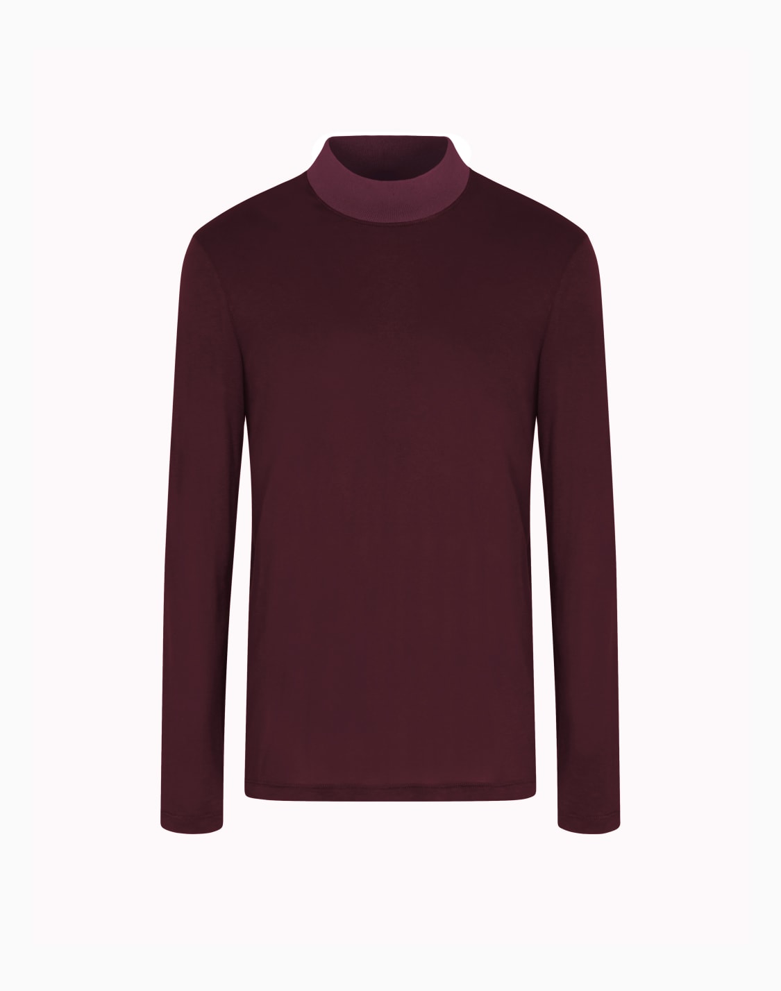 jersey-de-cuello-chimenea-en-punto-de-viscosa-burdeos--giorgio-armani