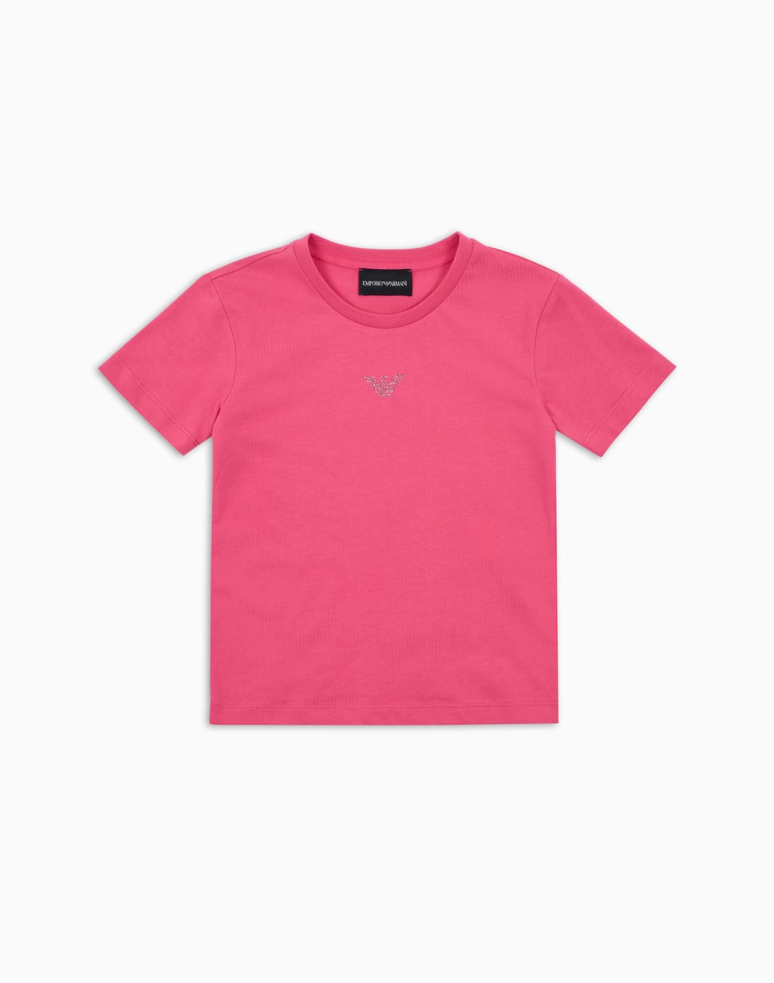 jersey-t-shirt-with-glitter-eagle-pink--emporio-armani