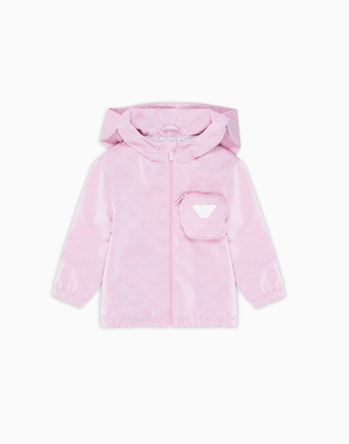 hooded-nylon-jacket-with-all-over-eagle-pink--emporio-armani