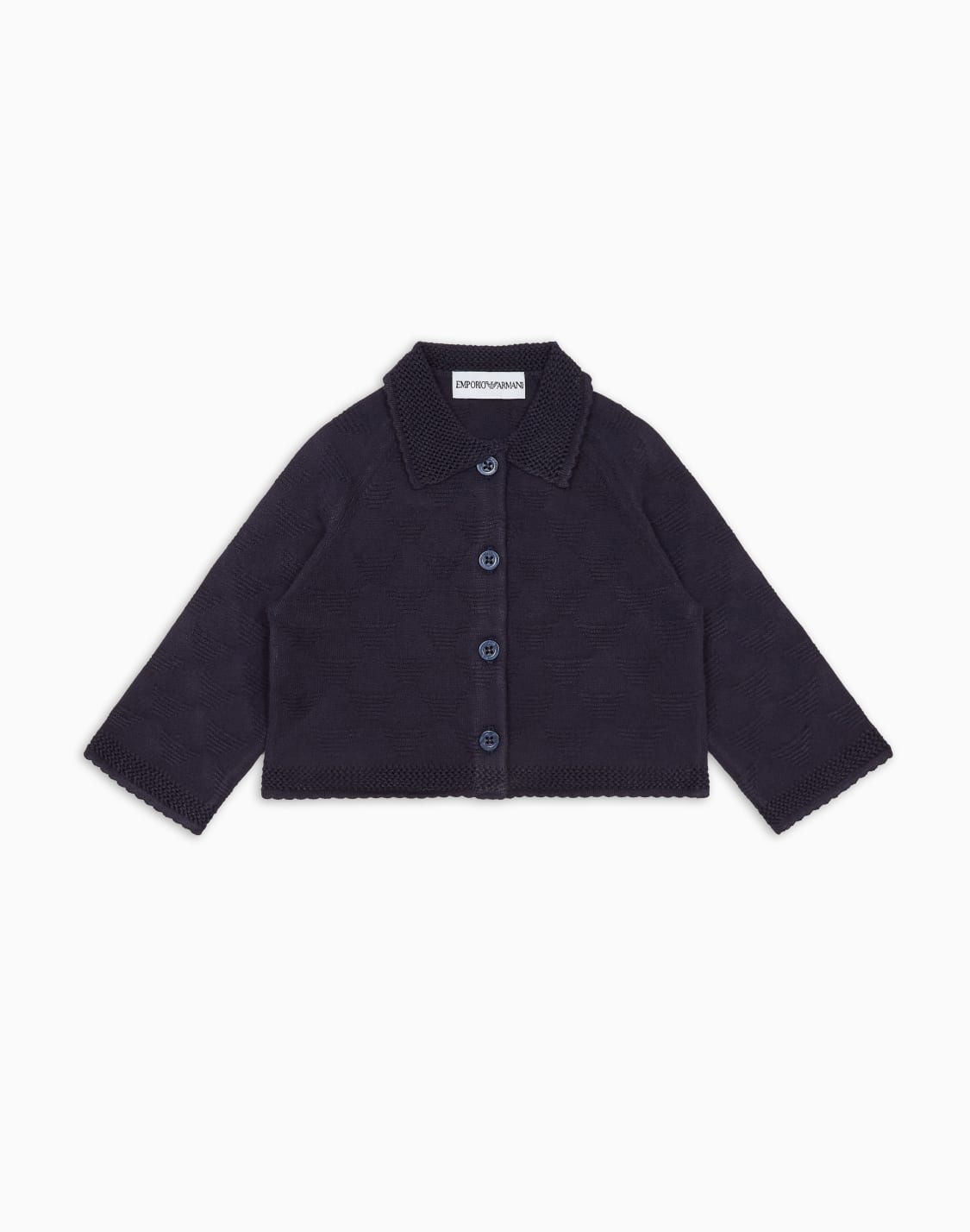カディガン-ジャカドニット-オルオバイグル-ネイビブル--emporio-armani