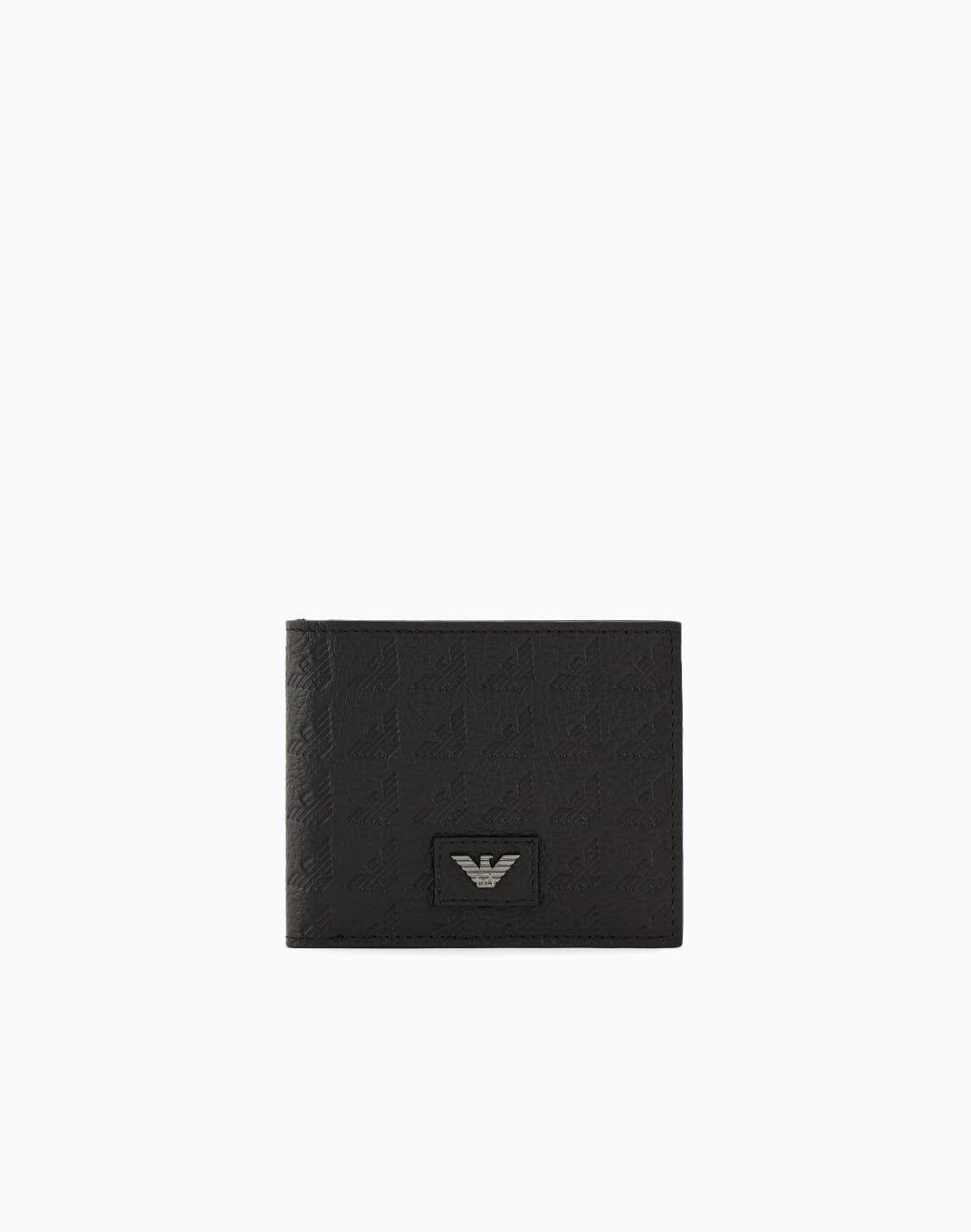 コインポケットウォレット-レザ-オルオバエンボスイグル-ブラック--emporio-armani