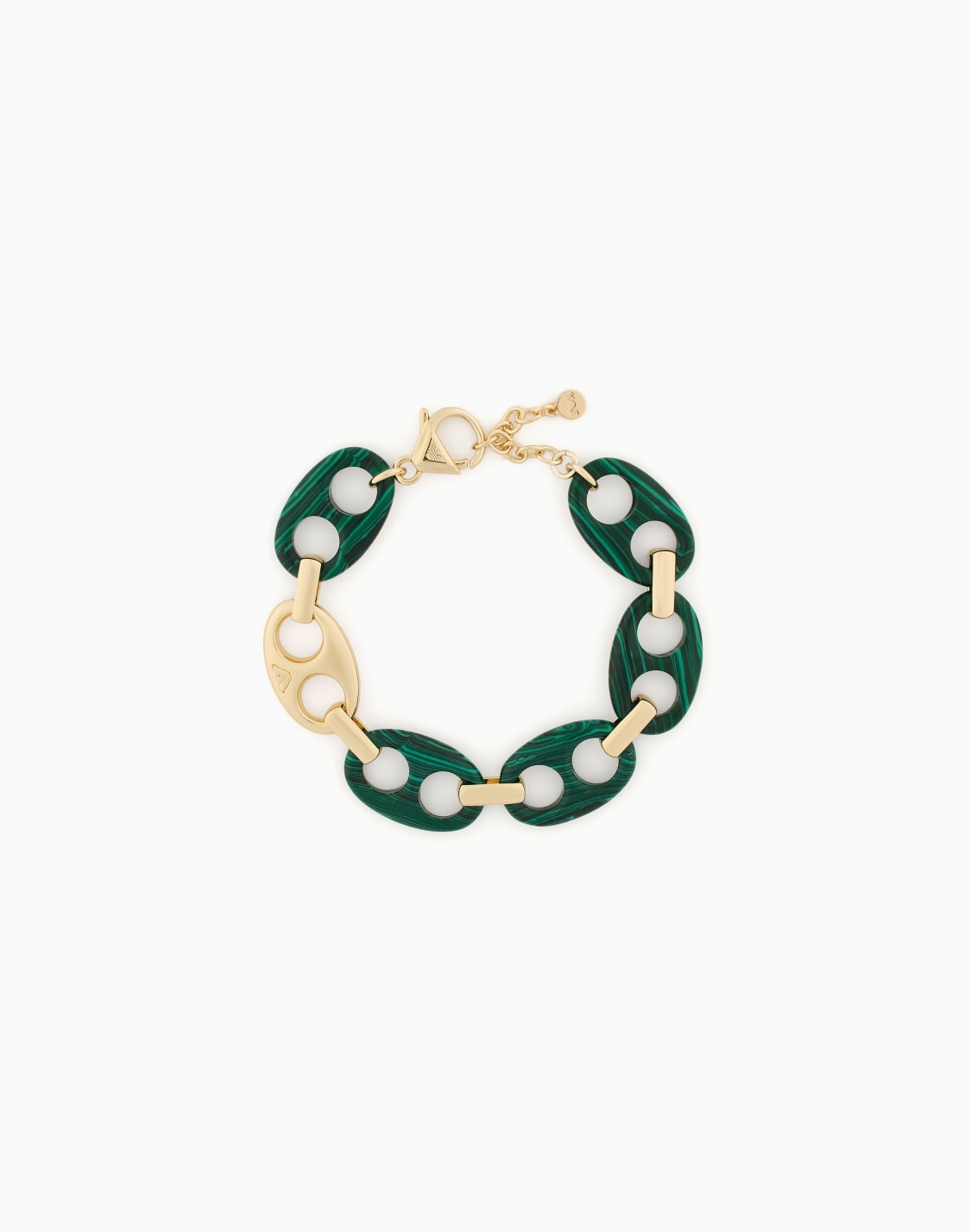 -green-reconstituted-malachite-chain-bracelet-multicoloured--emporio-armani