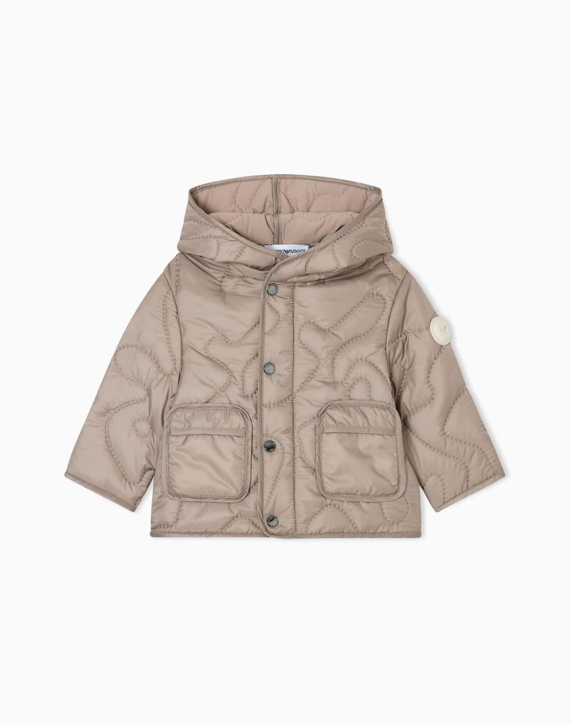 nylon-hooded-jacket-with-3d-quilted-effect-embroidery-beige--emporio-armani
