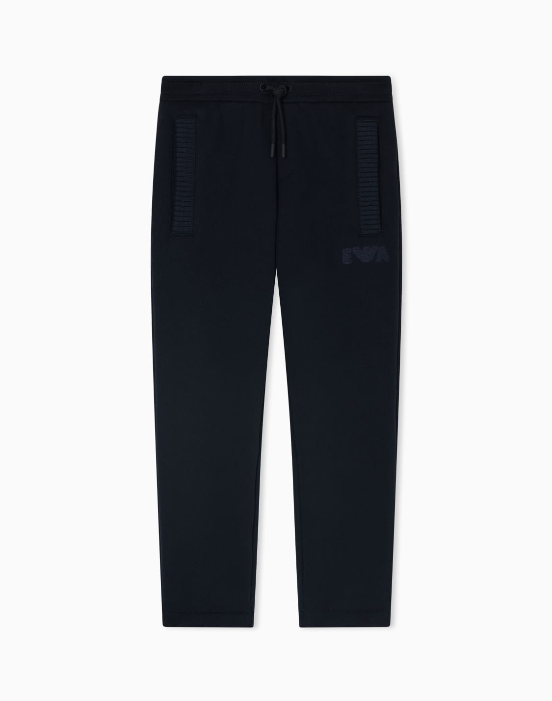 パンツ-ジャジ-ニットディテル-ネイビブル--emporio-armani