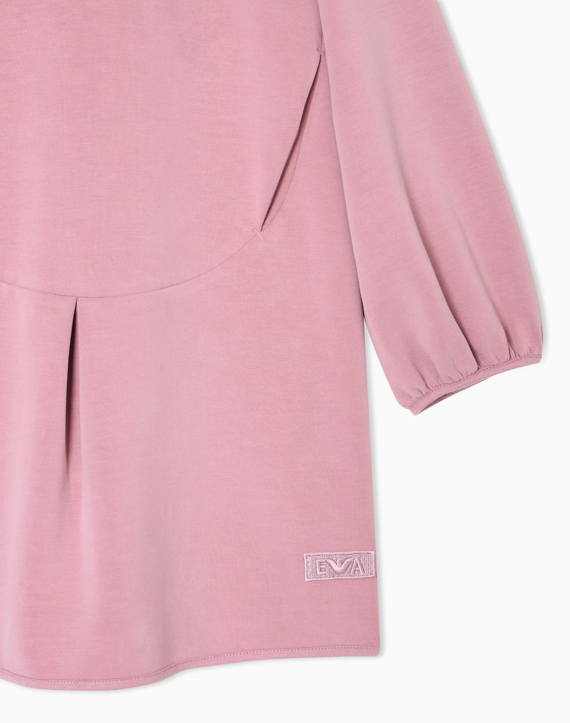 cupro-kleid-mit-puffrmeln-pink--emporio-armani