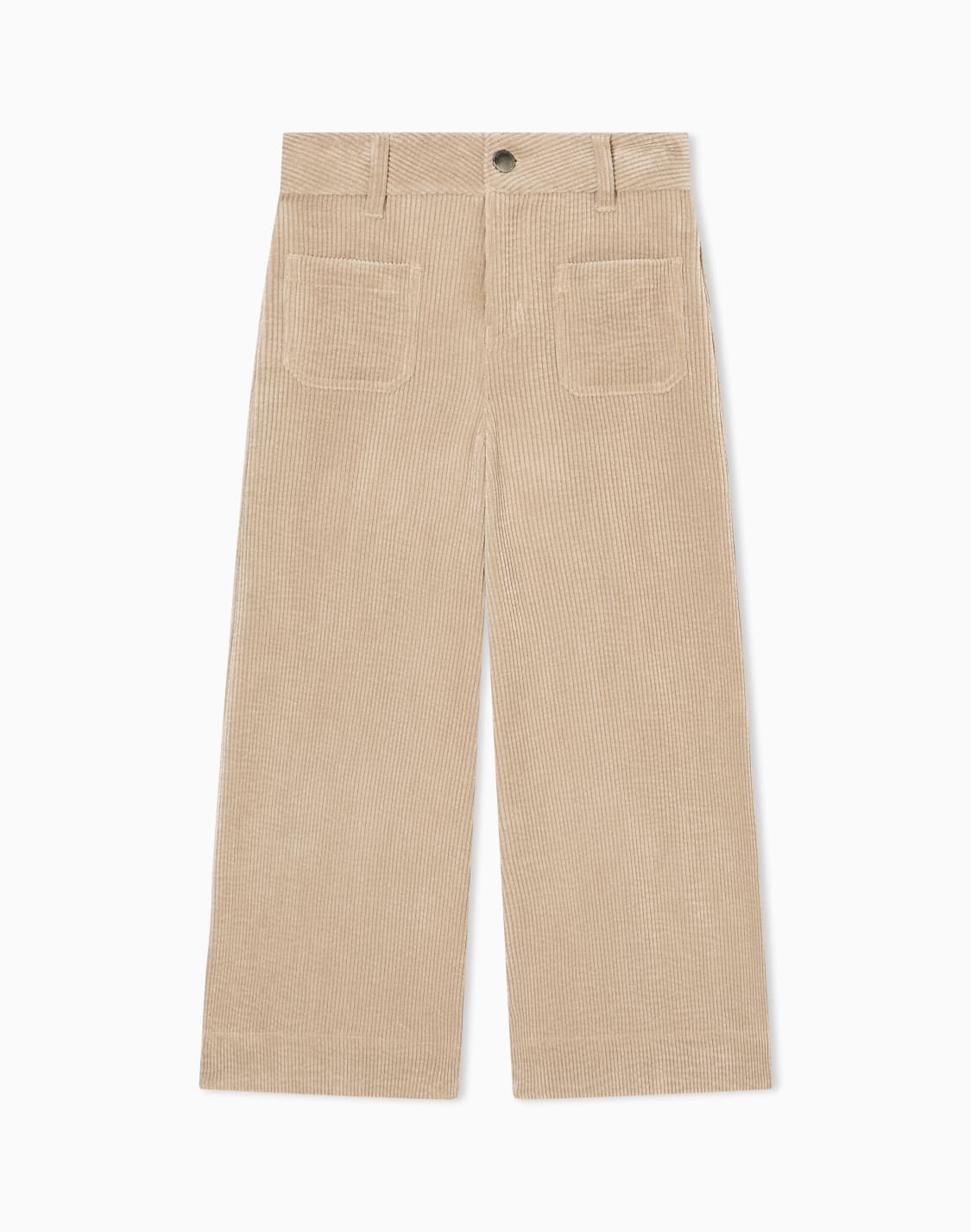 フレアパンツ-コデュロイ-ブラウン--emporio-armani