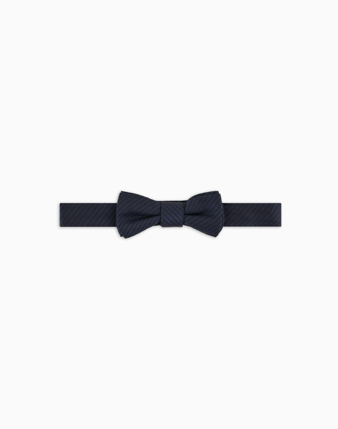 papillon-in-pura-seta-ottoman-a-righe-blu--emporio-armani