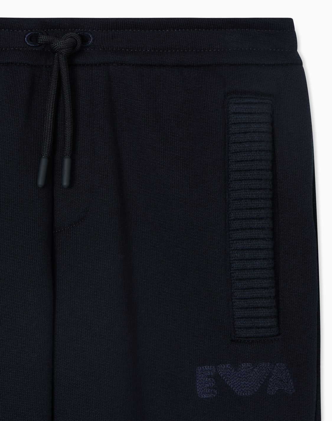 パンツ-ジャジ-ニットディテル-ネイビブル--emporio-armani