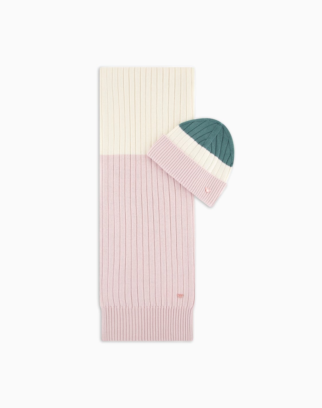 virgin-wool-blend-beanie-and-scarf-set-pink--emporio-armani