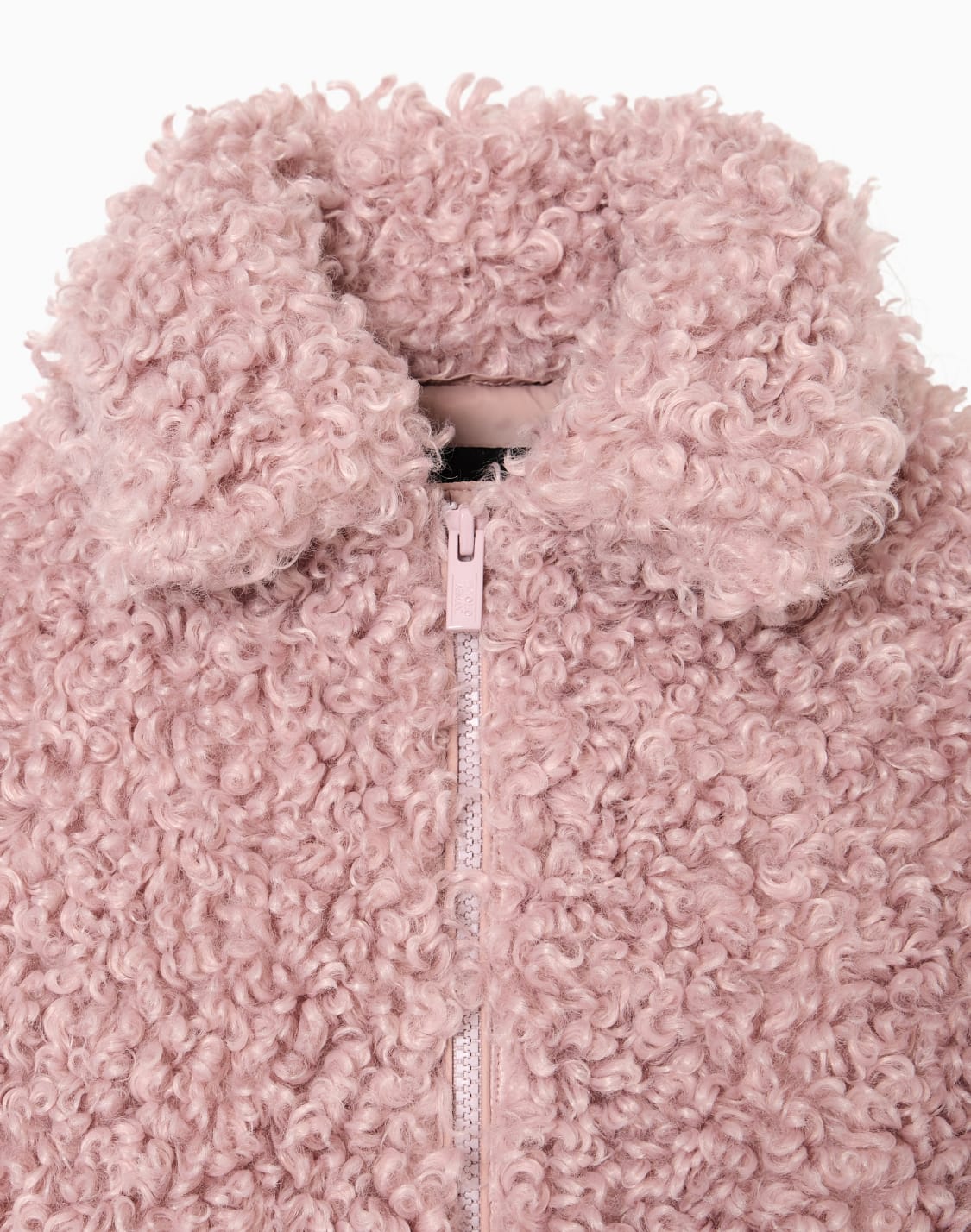 blouson-in-teddy-effect-fabric-pink--emporio-armani