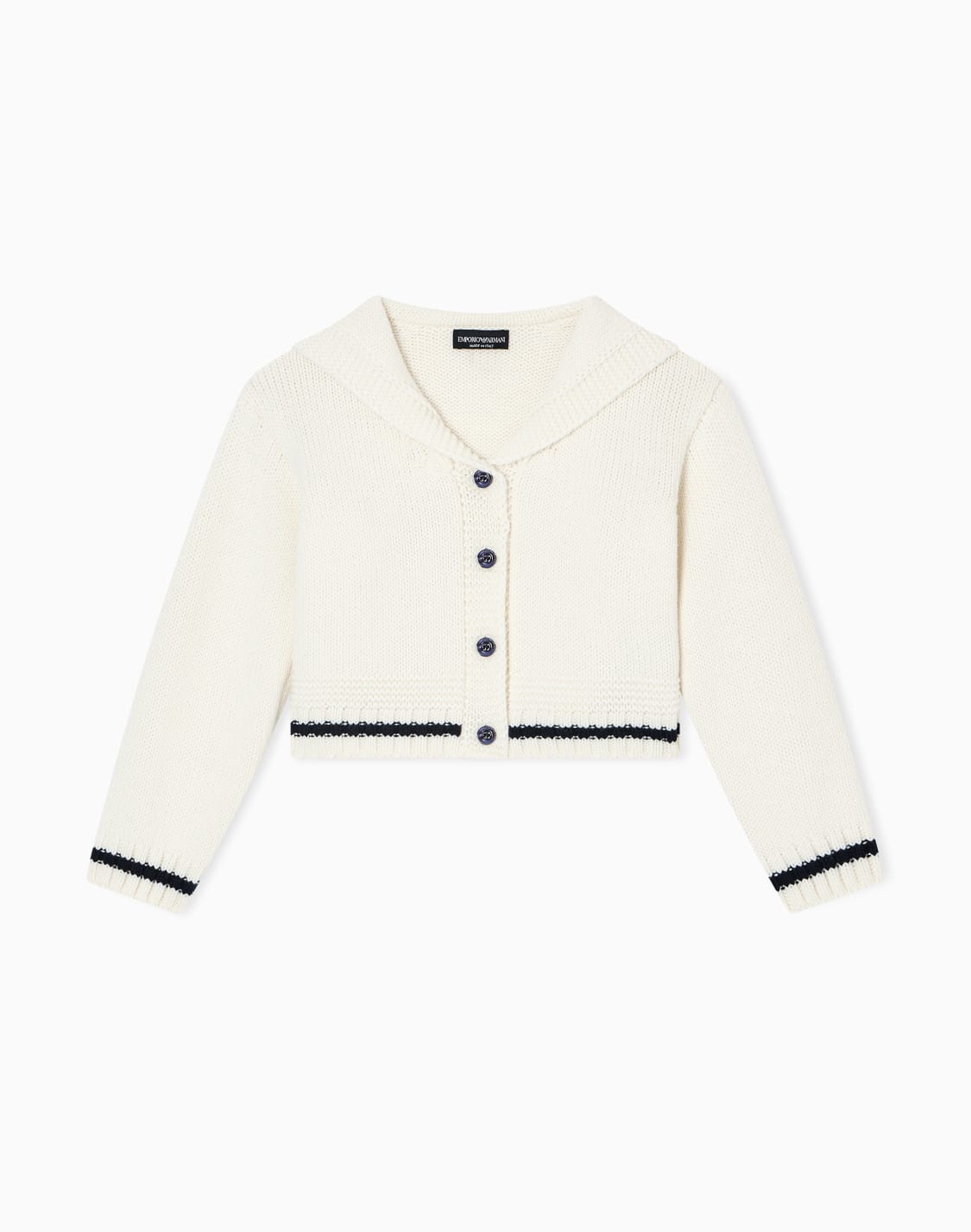 cardigan-mit-krempe-gefertigt-aus-einer-schurwoll-mischung-zweifarbig--emporio-armani