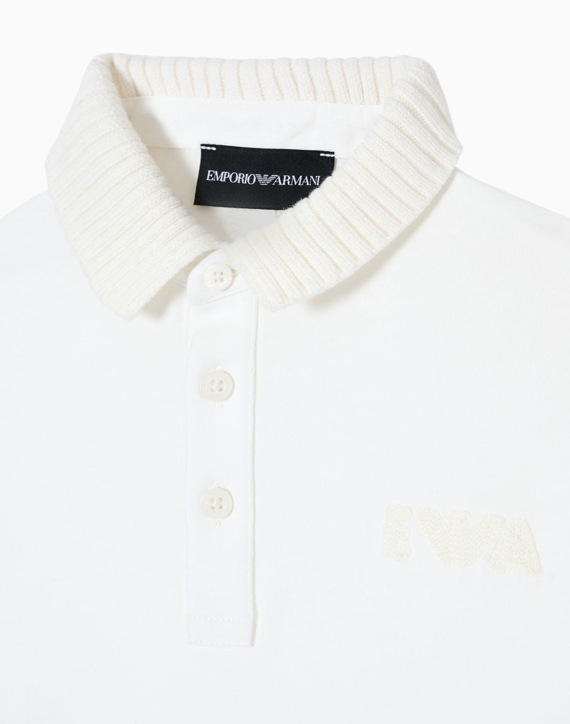 オバサイズフィット-ポロシャツ-ジャジ-ロゴ-ホワイト--emporio-armani