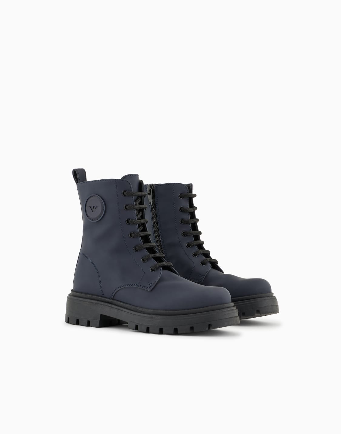 schnr-stiefeletten-aus-gummi-marineblau--emporio-armani