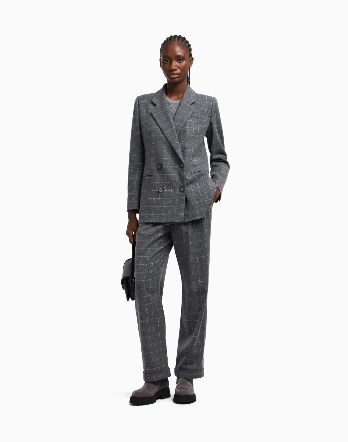 blazer-crois-en-flanelle-avec-motif-carreaux-icon-gris--emporio-armani