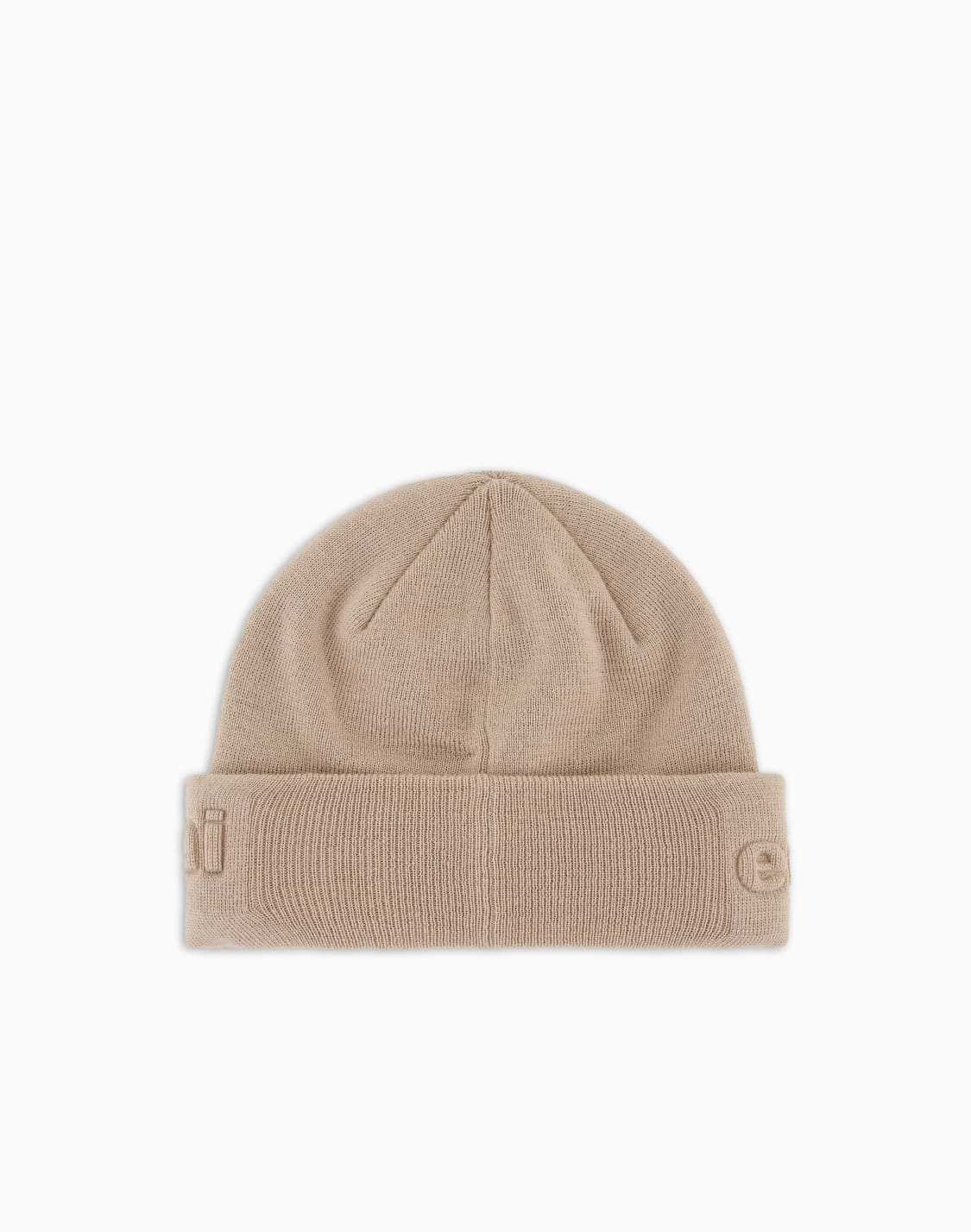 bonnet-en-mlange-de-laine-vierge-avec-logo-beige--emporio-armani