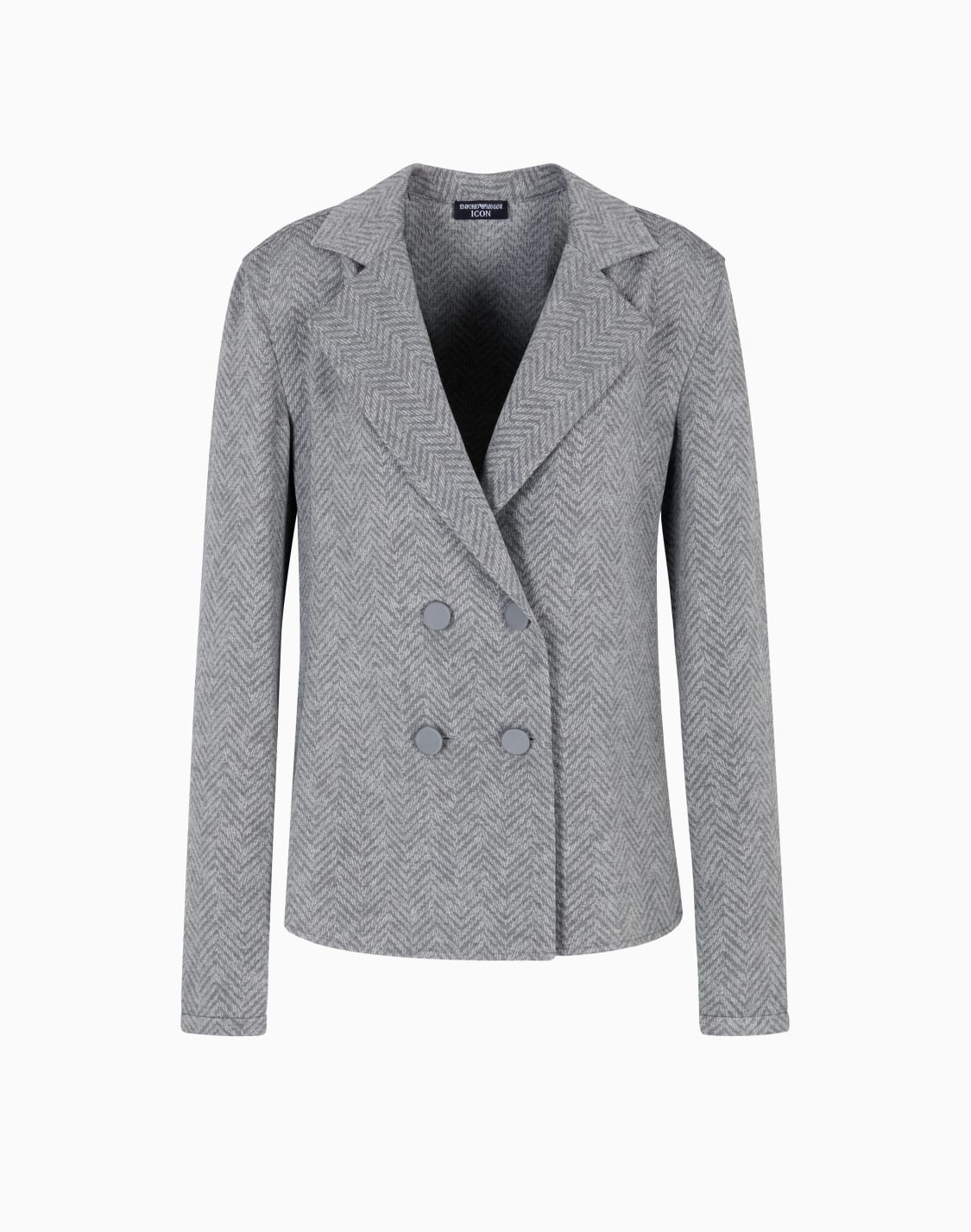 veste-chemise-en-mlange-de-viscose-chevron-icon-gris--emporio-armani