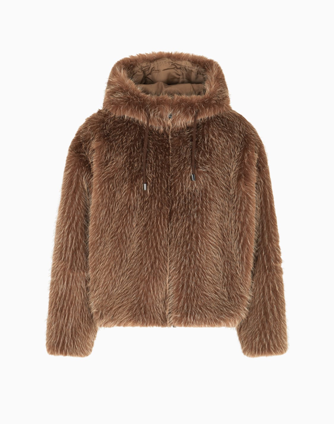 faux-fur-hooded-blouson-camel--emporio-armani