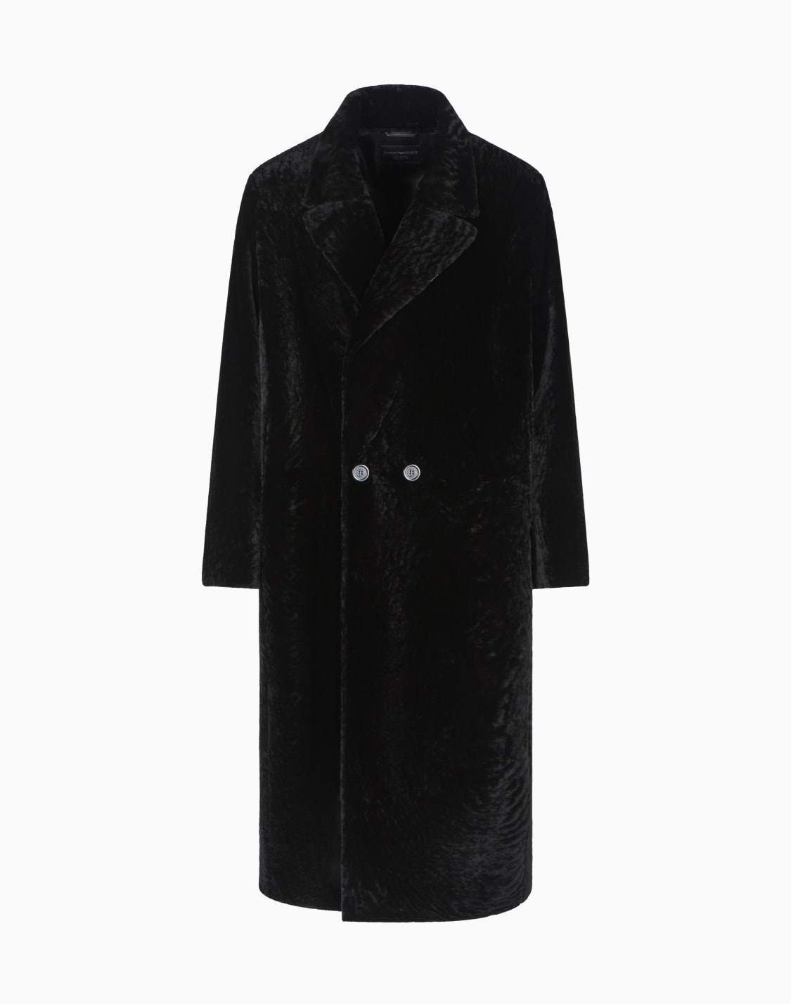 icon-shearling-mantel-mit-samteffekt-schwarz--emporio-armani