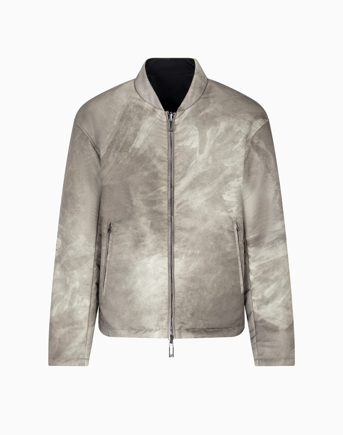 リバシブルジャケット-ナイロン-オバサイズイグルプリント-ブラウン--emporio-armani