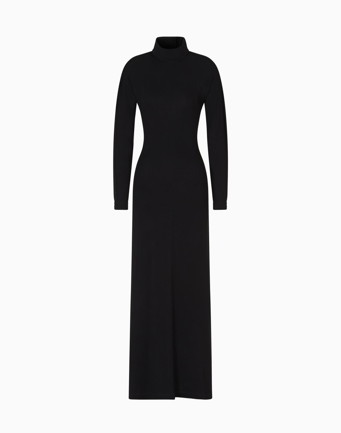 robe-longue-en-interlock-de-crpe-de-viscose-capsule-polygon-asv-noir--emporio-armani