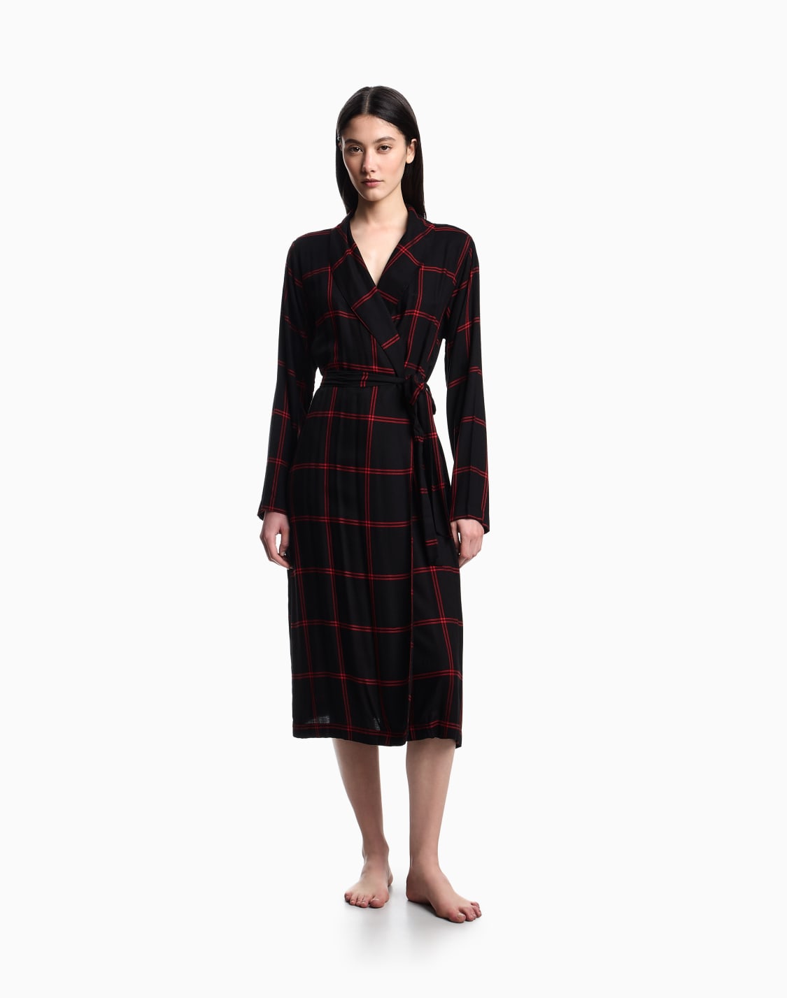 viscose-robe-with-a-check-motif-black--emporio-armani