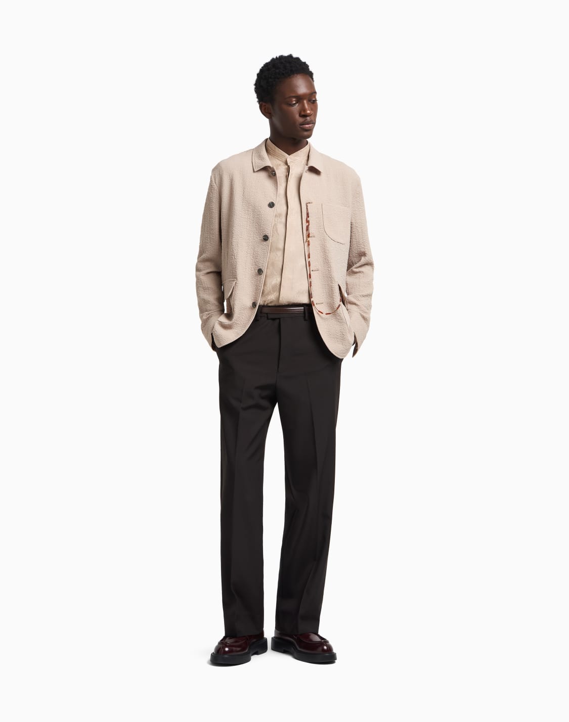 shirt-jacket-in-technical-seersucker-fabric-brown--emporio-armani