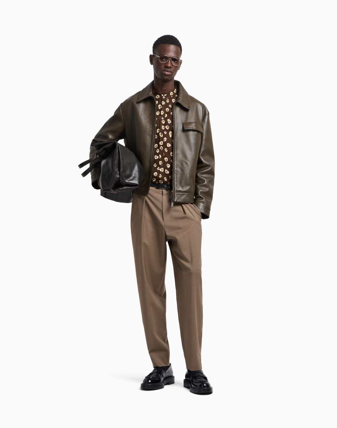 guru-collar-shirt-in-fluid-fabric-with-oversized-animal-print-brown--emporio-armani