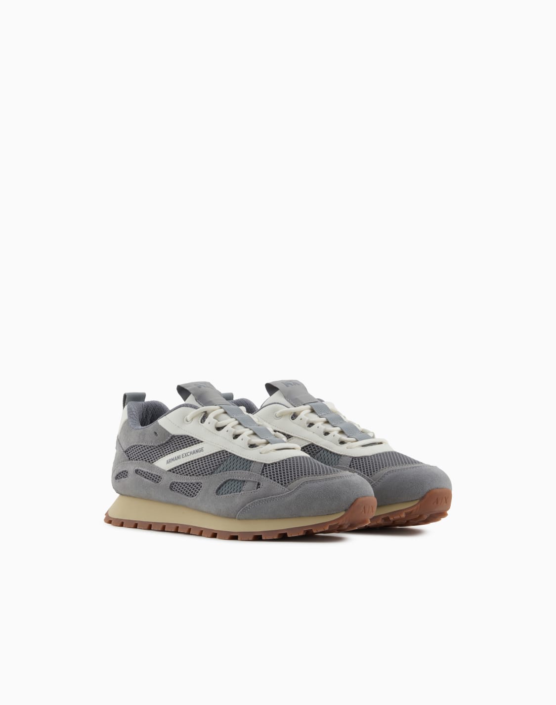 sneakers-in-eco-suede-mesh-and-nylon-grey--armani-exchange