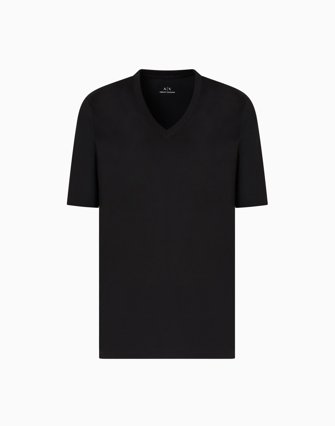 t-shirt-slim-fit-con-scollo-a-v-nero--armani-exchange