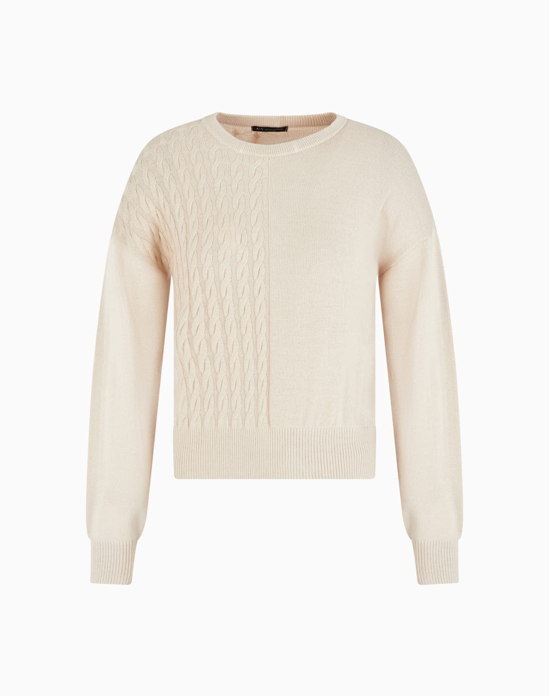 wool-blend-sweater-with-cables-beige--armani-exchange